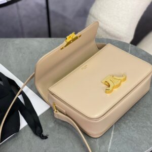 Túi Xách Nữ Celine Triomphe Shoulder Bag Replica 11 Khóa Vàng Bóng 18 (2)