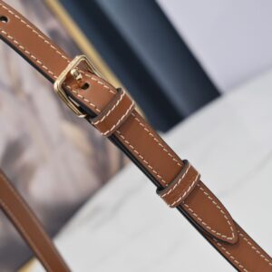 Túi Xách Nữ Celine Triomphe Shoulder Bag Replica 11 Màu Nâu 20x12cm (1)