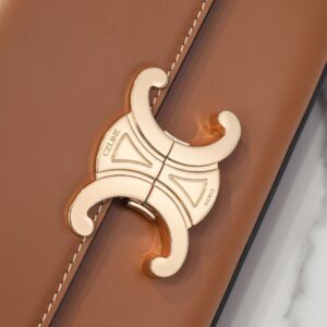 Túi Xách Nữ Celine Triomphe Shoulder Bag Replica 11 Màu Nâu 20x12cm (1)
