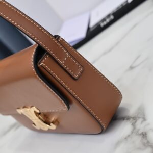 Túi Xách Nữ Celine Triomphe Shoulder Bag Replica 11 Màu Nâu 20x12cm (1)