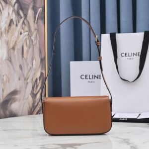 Túi Xách Nữ Celine Triomphe Shoulder Bag Replica 11 Màu Nâu 20x12cm (1)