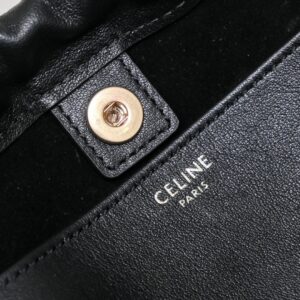 Túi Xách Nữ Celine triomphe Small Cabas Drawstring Cuir Siêu Cấp 22x17x15cm (2)