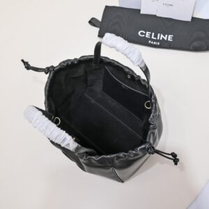 Túi Xách Nữ Celine triomphe Small Cabas Drawstring Cuir Siêu Cấp 22x17x15cm (2)