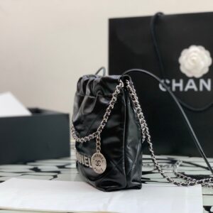 Túi Xách Nữ Chanel 22 Bag Replica 11 Cao Cấp Màu Đen 22cm (2)