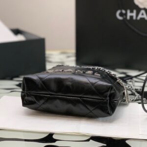 Túi Xách Nữ Chanel 22 Bag Replica 11 Cao Cấp Màu Đen 22cm (2)
