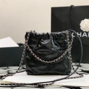 Túi Xách Nữ Chanel 22 Bag Replica 11 Cao Cấp Màu Đen 22cm (2)