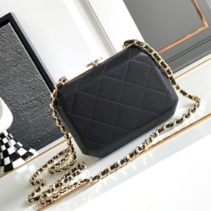 Túi Xách Nữ Chanel Box Mini Replica 11 Cao Cấp Màu Đen (2)