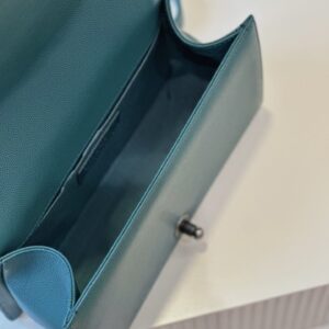 Túi Xách Nữ Chanel Boy Medium Màu Xanh Replica 11 Cao Cấp 25cm (2)