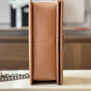 Túi Xách Nữ Chanel Boy Medium Rep 11 Cao Cấp Màu Nâu 25cm (2)