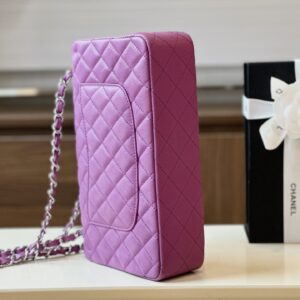 Túi Xách Nữ Chanel Classic Hand Bag Replica 11 Cao Cấp Màu Tím 25cm (2)