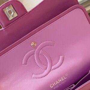 Túi Xách Nữ Chanel Classic Hand Bag Replica 11 Cao Cấp Màu Tím 25cm (2)