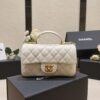 Túi Xách Nữ Chanel Handle Replica 11 Cao Cấp Màu Trắng 20cm (2)