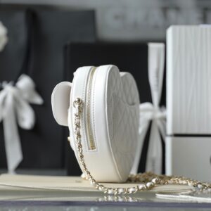 Túi Xách Nữ Chanel The One Rep 11 Hình Trái Tim Màu Trắng 16.5x18x6 (2)