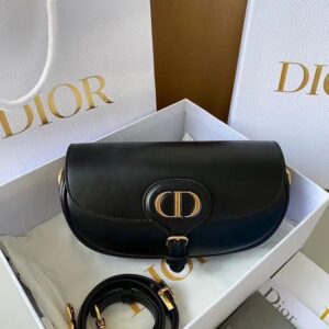 Túi Xách Nữ Dior Bobby East-West Like Auth Màu Đen 21x12x5cm (2)