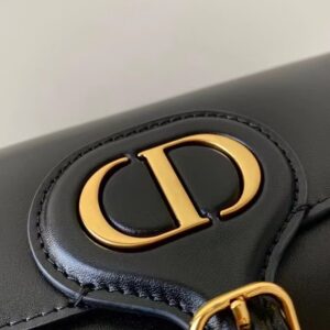 Túi Xách Nữ Dior Bobby East-West Like Auth Màu Đen 21x12x5cm (2)