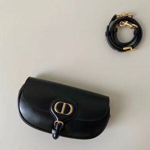 Túi Xách Nữ Dior Bobby East-West Like Auth Màu Đen 21x12x5cm (2)