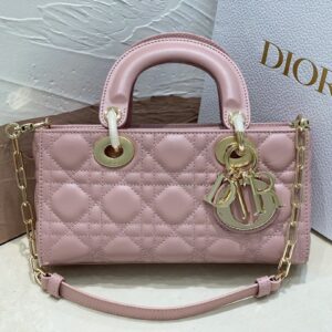 Túi Xách Nữ Dior D-Joy Rep 11 Cao Cấp Màu Hồng 22×15cm (2)
