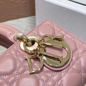 Túi Xách Nữ Dior D-Joy Rep 11 Cao Cấp Màu Hồng 22×15cm (2)