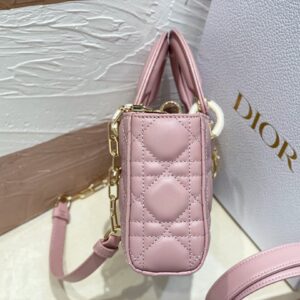 Túi Xách Nữ Dior D-Joy Rep 11 Cao Cấp Màu Hồng 22×15cm (2)