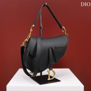 Túi Xách Nữ Dior Saddle Yên Ngựa Replica 11 Màu Đen 25x20x6 (2)