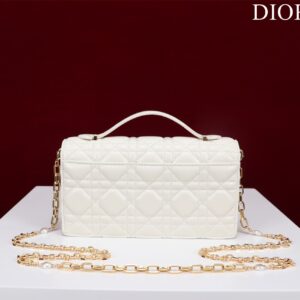 Túi Xách Nữ Dior Woc Replica 11 Cao Cấp Màu Trắng 21×11 (2)