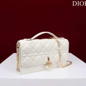 Túi Xách Nữ Dior Woc Replica 11 Cao Cấp Màu Trắng 21×11 (2)