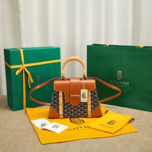 Túi Xách Nữ Goyard Saigon Handbag Replica 11 Cao Cấp Màu Nâu 28cm (2)