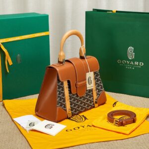 Túi Xách Nữ Goyard Saigon Handbag Replica 11 Cao Cấp Màu Nâu 28cm (2)
