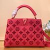 Túi Xách Nữ Louis Vuitton LV Capucines Replica 11 Màu Đỏ 27x18x9cm (2)