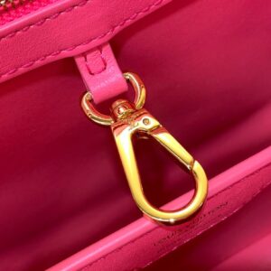 Túi Xách Nữ Louis Vuitton LV Capucines Replica 11 Màu Đỏ 27x18x9cm (2)