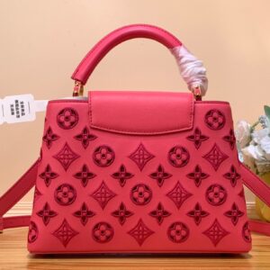 Túi Xách Nữ Louis Vuitton LV Capucines Replica 11 Màu Đỏ 27x18x9cm (2)