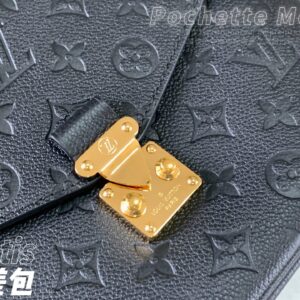 Túi Xách Nữ Louis Vuitton LV Pochette Metis Replica 11 Màu Đen 25x19x7cm (2)