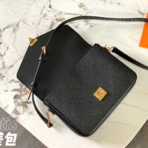 Túi Xách Nữ Louis Vuitton LV Pochette Metis Replica 11 Màu Đen 25x19x7cm (2)
