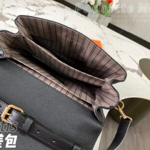 Túi Xách Nữ Louis Vuitton LV Pochette Metis Replica 11 Màu Đen 25x19x7cm (2)