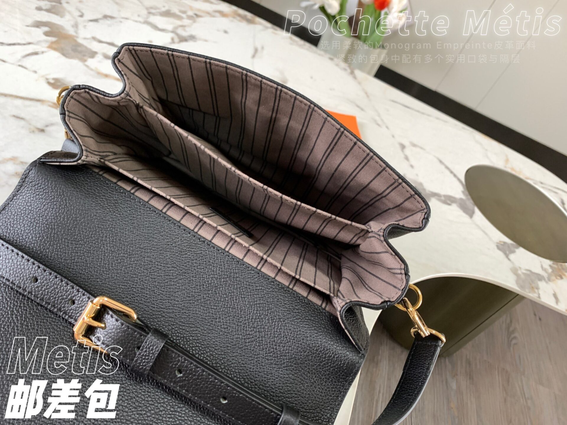 Túi Xách Nữ Louis Vuitton LV Pochette Metis Replica 11 Màu Đen 25x19x7cm (8) Túi Xách Nữ Louis Vuitton LV Pochette Metis Replica 11 Màu Đen 25x19x7cm (2)