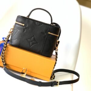 Túi Xách Nữ Louis Vuitton LV Vanity Replica 11 Cao Cấp Màu Đen 19x13x11cm (2)