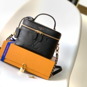 Túi Xách Nữ Louis Vuitton LV Vanity Replica 11 Cao Cấp Màu Đen 19x13x11cm (2)