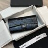 Ví Chanel Crocodile Da Cá Sấu Replica 11 Cao Cấp Màu Đen 12cm (2)