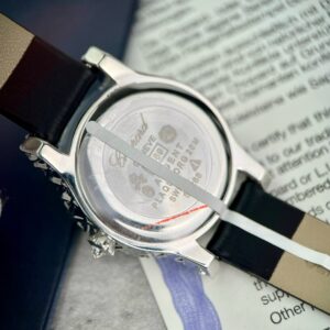 Chopard Đính Kim Cương Moissanite Siêu Cấp Mặt Tròn Dây Da 34mm (1)