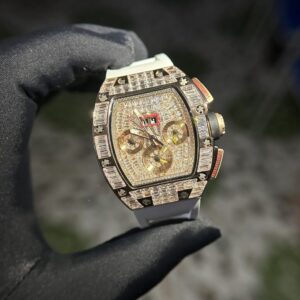 Richard Mille RM011 Replica 11 Nam Đính Đá Máy Cơ 44mm (2)
