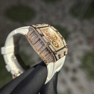 Richard Mille RM011 Replica 11 Nam Đính Đá Máy Cơ 44mm (3)