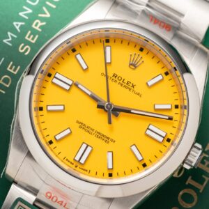 Rolex Oyster Perpetual Replica 1:1 Mặt Vàng King Factory 41mm (4)