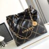 Túi Chanel 22 Shopping Nữ Da Mịn Màu Đen Like Auth 35cm (2)