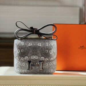 Túi Hermes Constance Omber Lizard Nữ Da Thằn Lằn Rep 11 Khóa Bạc 19cm (2)