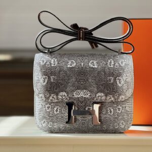 Túi Hermes Constance Omber Lizard Nữ Da Thằn Lằn Rep 11 Khóa Bạc 19cm (2)