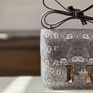 Túi Hermes Constance Omber Lizard Nữ Da Thằn Lằn Rep 11 Khóa Bạc 19cm (2)