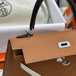 Túi Hermes Kelly Da Epsom Replica 11 Cao Cấp Màu Nâu 25cm (2)