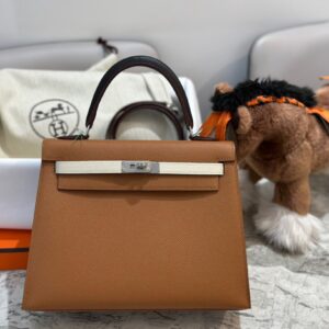 Túi Hermes Kelly Da Epsom Replica 11 Cao Cấp Màu Nâu 25cm (2)