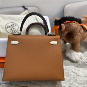 Túi Hermes Kelly Da Epsom Replica 11 Cao Cấp Màu Nâu 25cm (2)