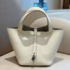 Túi Hermes Picotin Lock Replica 11 Cao Cấp Nữ Màu Trắng 22cm (2)